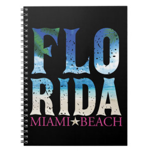 Caderno Espiral Flórida, Miami Beach