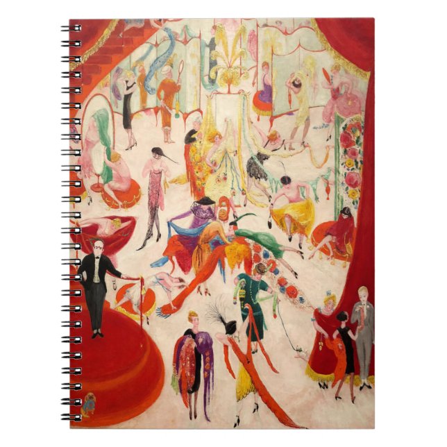 Caderno Espiral Florine Stettheimer Primavera na Bendel. (Frente)