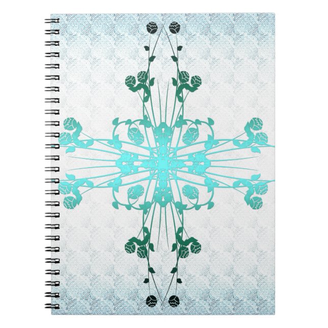 Caderno Espiral Flower Cross (Frente)