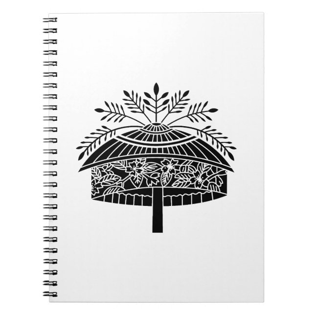 Caderno Espiral Flower hat (Frente)