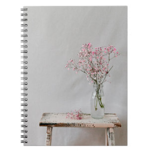 Caderno Espiral Flower vase baby respira naturalmente