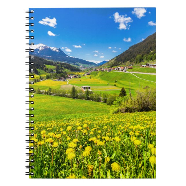 Caderno Espiral Flowers | Dandelion Canton of Grisons, Switzerland (Frente)