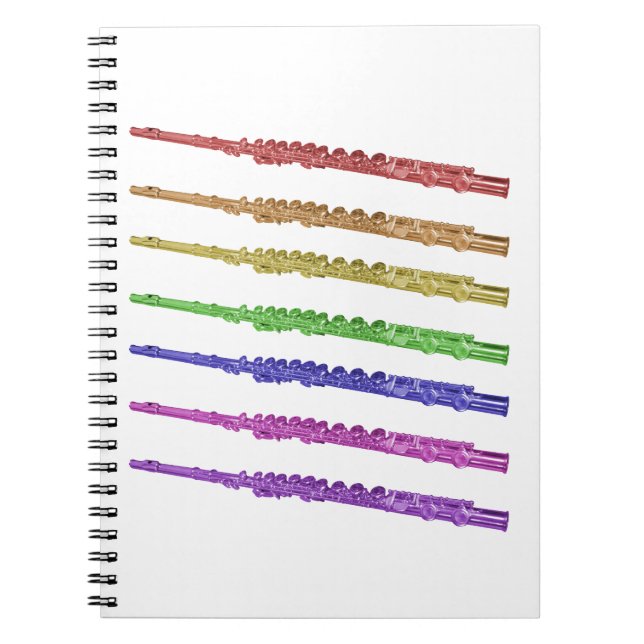 Caderno Espiral Flute Colorful Rainbow (Frente)