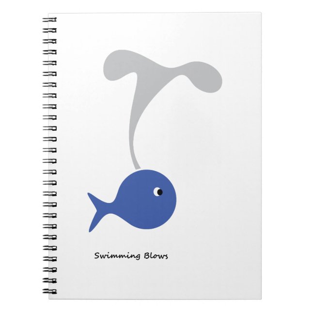 Caderno Espiral Fluxos de natação (Frente)