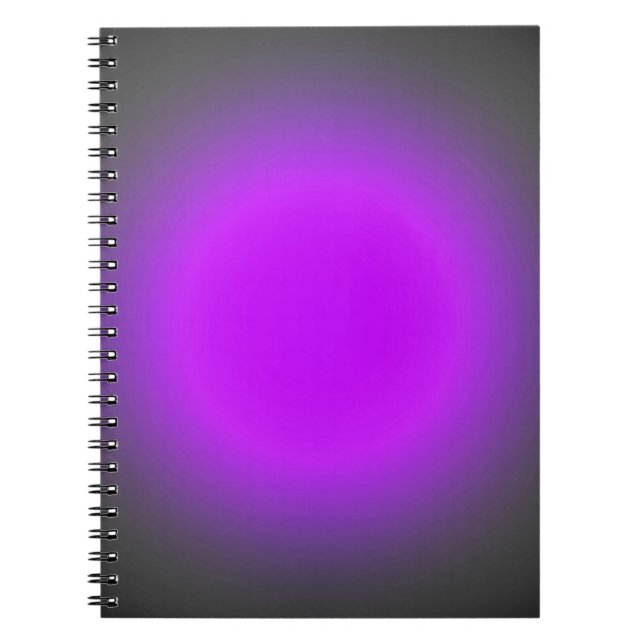 Caderno Espiral Foco da Fuchsia e Cinzas (Frente)