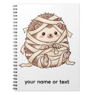Caderno Espiral Fofa Fantasia de Mamãe Ourico Halloween Ilustração