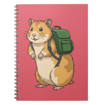 Fofa Mochileira de Hamster com Mochila