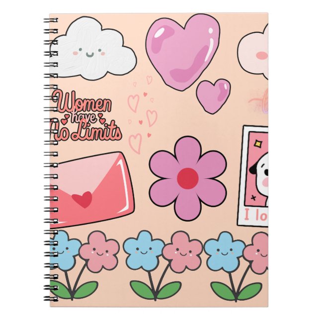 Caderno Espiral Fofo – Sua Dose Diária de Diversão (Frente)