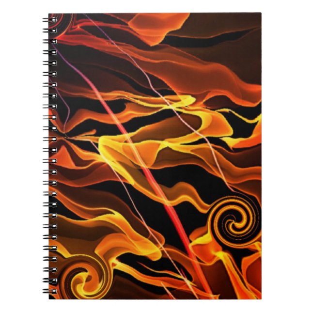 Caderno Espiral Fogo (Frente)
