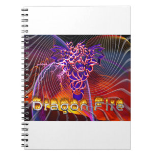 Caderno Espiral Fogo de Dragão