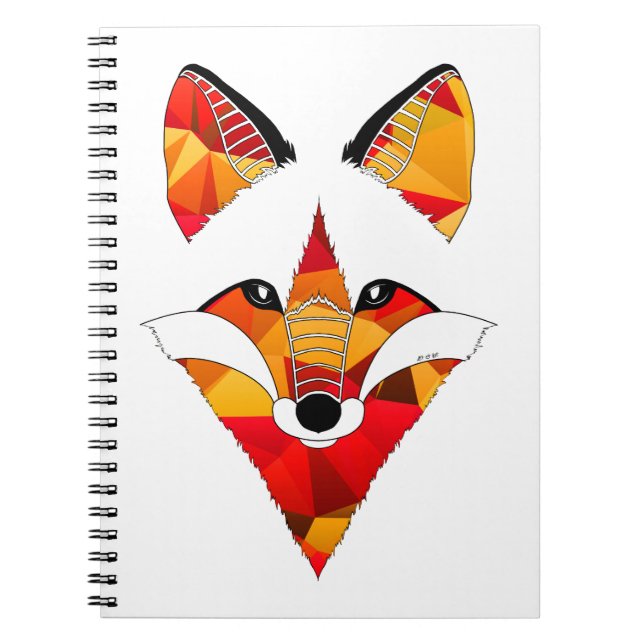 Caderno Espiral Fogo de Fox (Frente)