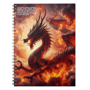 Caderno Espiral Fogo do Dragão