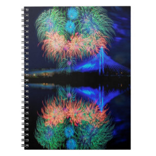Caderno Espiral Fogos-de-artifício