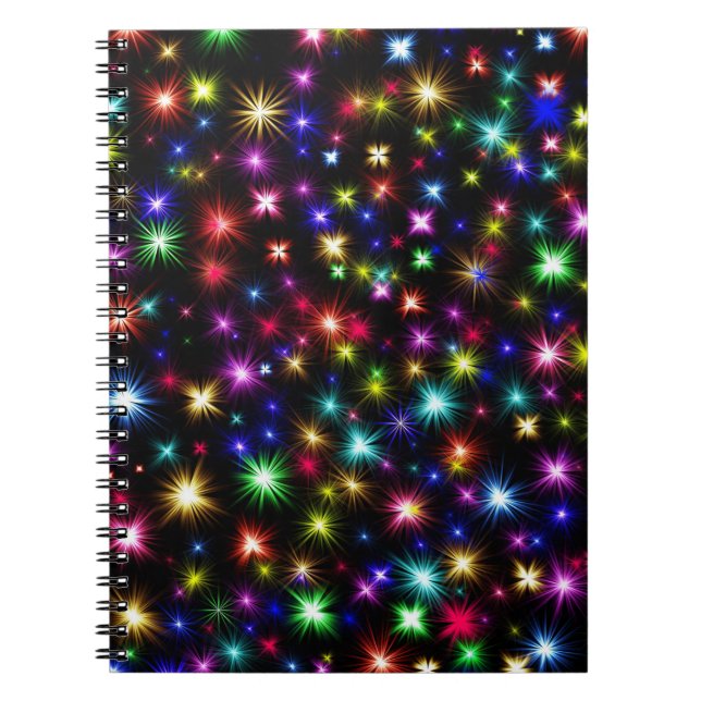 Caderno Espiral Fogos de Artifício Coloridos (Frente)