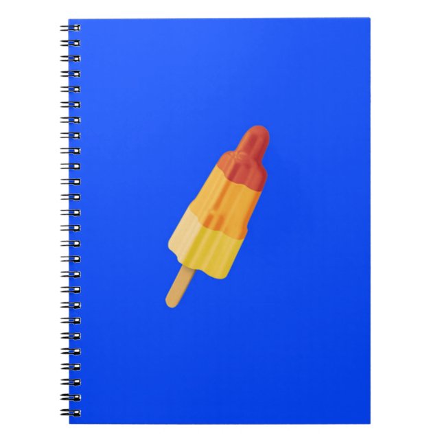 Caderno Espiral Foguete de gelo (Frente)