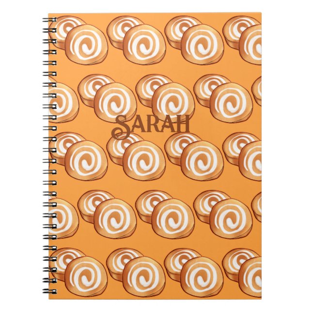 Caderno Espiral Folha de Abóbora Estética (Frente)