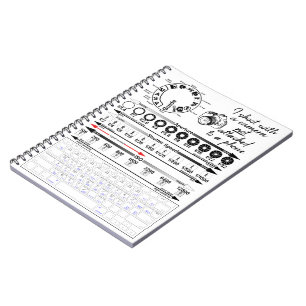 Caderno Espiral Folha de Cálculo de Exposição