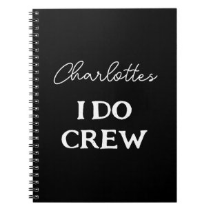 Caderno Espiral Folha de solteiros I Do Crew Party Planner