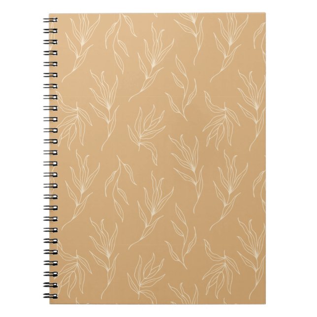 Caderno Espiral Folhagem amarela (Frente)