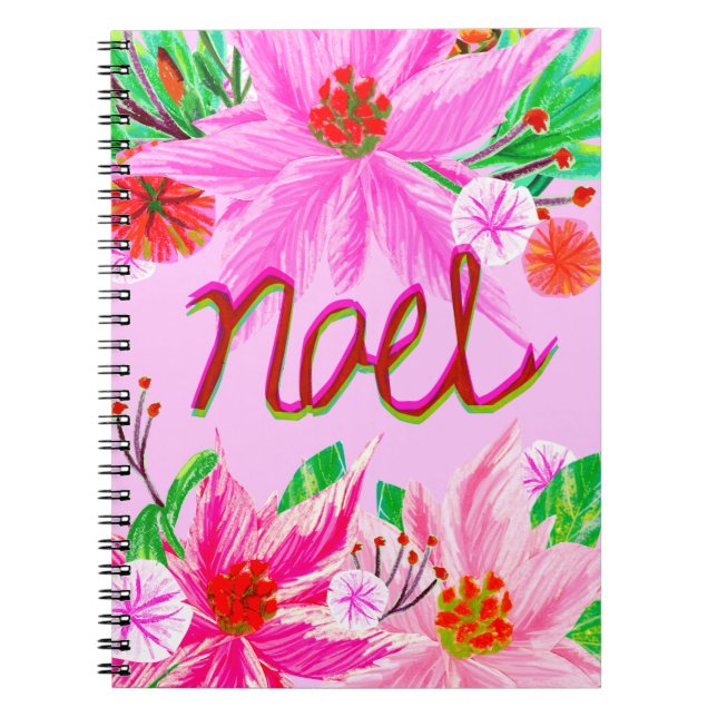 Caderno Espiral Folhagem de Natal - Noel (Frente)