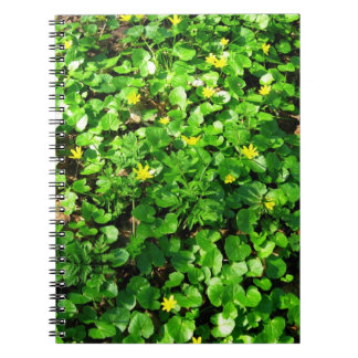 Caderno Espiral folhagem verde