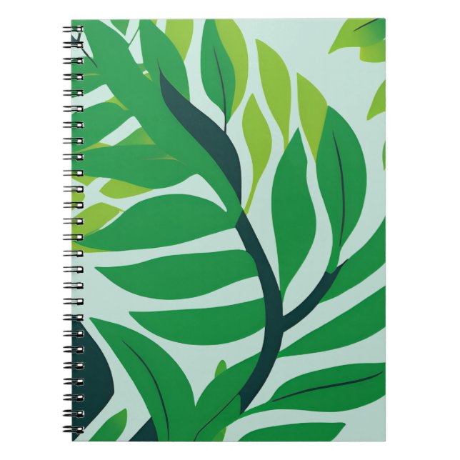 Caderno Espiral Folhas (Frente)