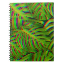 Caderno Espiral Folhas Arco-íris
