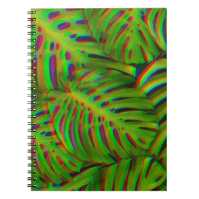 Caderno Espiral Folhas Arco-íris (Frente)