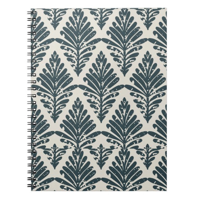 Caderno Espiral Folhas Boho (Frente)