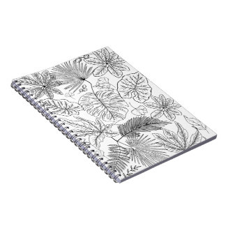 Caderno Espiral Folhas Botânicas