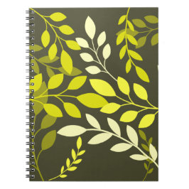 Caderno Espiral Folhas Botânicas Modernas