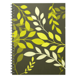 Caderno Espiral Folhas Botânicas Modernas