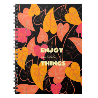Caderno Espiral Folhas de cor