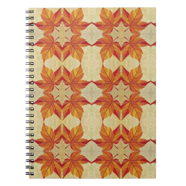 Caderno Espiral Folhas de outono (Frente)