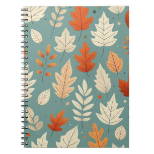 Caderno Espiral Folhas de outono/outono