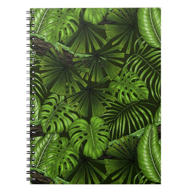 Caderno Espiral Folhas de selva (Frente)
