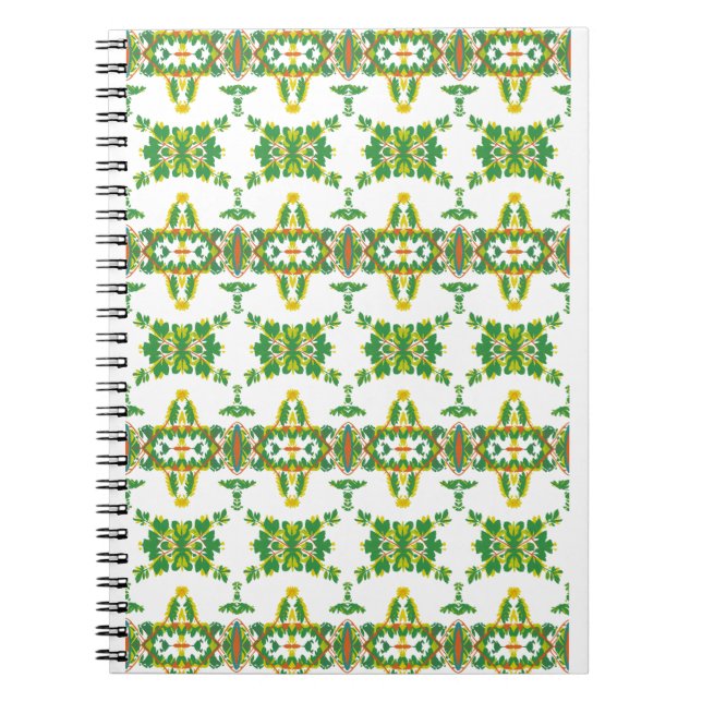 Caderno Espiral Folhas e Nuvens (Frente)