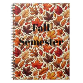 Caderno Espiral Folhas fantásticas de queda