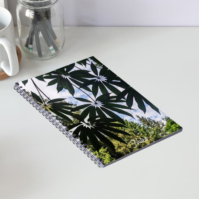 Caderno Espiral Folhas Florais de Schefflera (In Situ)