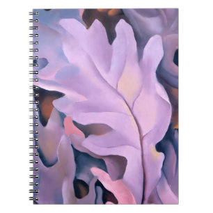 Caderno Espiral Folhas Roxas de Georgia Okeeffe