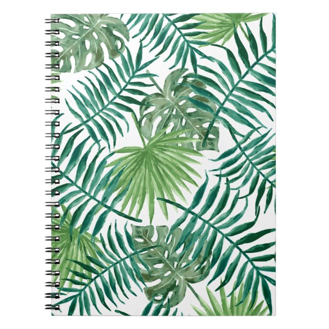 Caderno Espiral Folhas Tropicais (Frente)