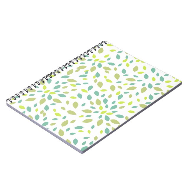 Caderno Espiral Folhas (Verdes) (Left Side)