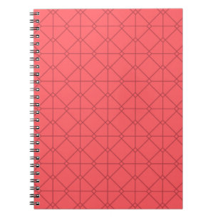 Caderno Espiral Folheto vermelho, legal, tendência, ilustração dec
