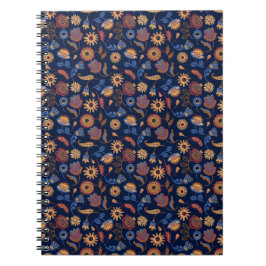 Caderno Espiral Folk Rustic Floral