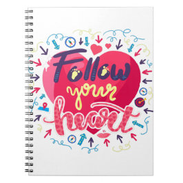 Caderno Espiral Follow Your Heart, Our actions build our world, In