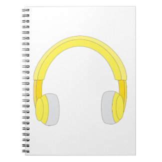 Caderno Espiral Fones de ouvido