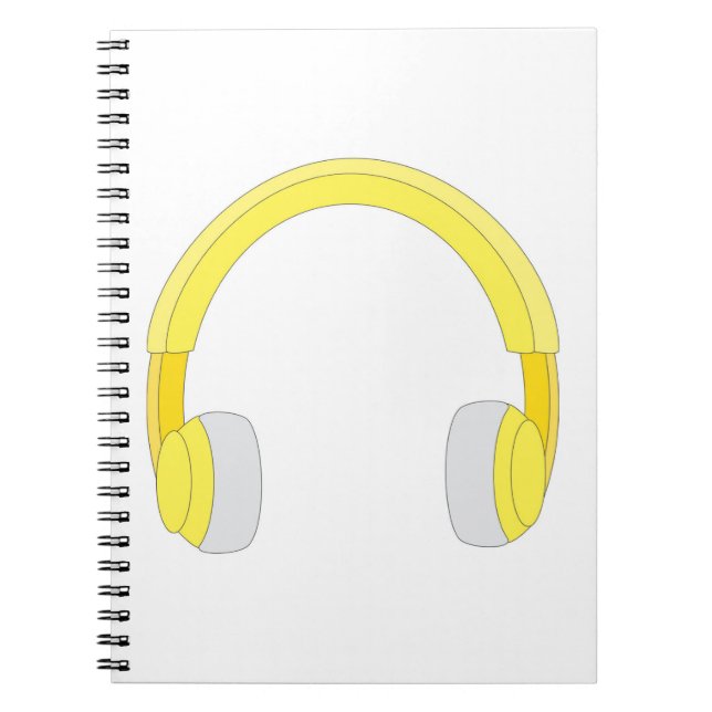 Caderno Espiral Fones de ouvido (Frente)