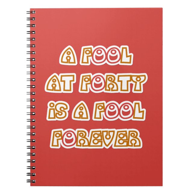 Caderno Espiral Fool Forever (Frente)
