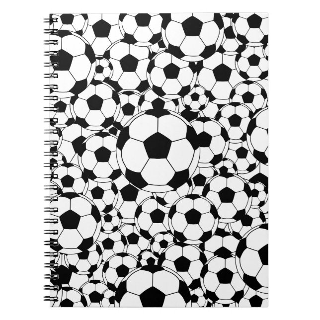Caderno Espiral Football Fan Cover Notebook  Soccer Ball Journal (Frente)