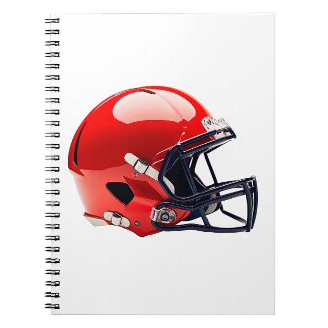 Caderno Espiral Football Helmet Notebook Cover (Frente)